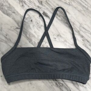 Fleo Charcoal Crossback Sports Bralette